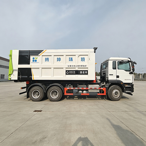 Camion benne à benne basculante SITRAK 6x4 avec benne à déchets assortie et bras de levage hydraulique pour l'élimination des déchets municipaux - Product Image 6