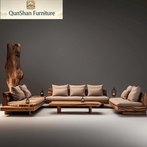 Shen Yue Ya Sit |   Divano a L in Legno Massello Stile Antico Ji Feng, Design Originale, Moderno e Minimalista, con Schienale Imbottito, per Soggiorno Ampio - Product Image 5