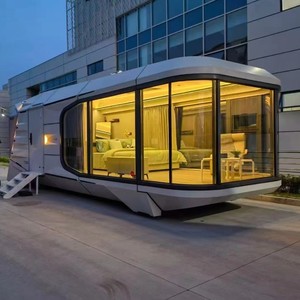 MingSu Smart Mini contenitore prefabbricato casa capsula Hotel Villa con spedizione Mobile minuscolo soggiorno camera da letto <span class=keywords><strong>forma</strong></span> prefabbricata - Product Image 5