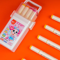 Ensemble de stylos marqueurs numériques à double point personnalisé 12 18 24 36 48 60 80 200 couleurs pinceau de croquis d'art graphique dessin d'art à base d'alcool
