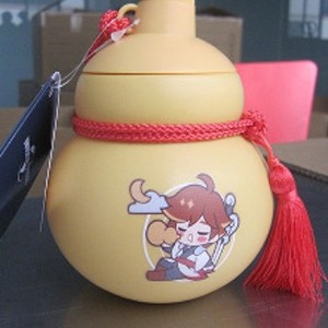 Gobelet en plastique en forme de gourde, design cartoon, sans BPA, avec couvercle, pour cadeaux promotionnels - Product Image 1