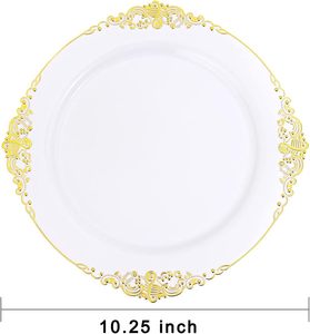 Assiettes jetables en plastique PS transparentes de couleur personnalisée, écologiques, compatibles lave-vaisselle, design moderne et luxueux pour les événements festifs - Product Image 5