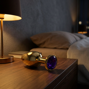 Collection Parfaite : Ensemble de 3 Plugs Anaux Modernes Ovales en Acier Inoxydable avec Cristaux Roses, Finition Polie, pour Chambre à Coucher, Anniversaire - Product Image 3