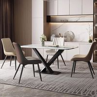 Chaise de salle à manger moderne et minimaliste, chaise de loisirs italienne haut de gamme avec dossier, idéale pour le salon et la chambre à coucher