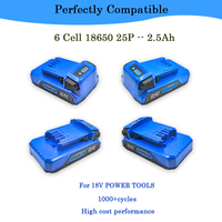Batterie de remplacement de haute qualité 24V 2.5Ah, compatible avec souffleuse à neige sans fil, tondeuse à gazon, taille-haie et perceuse