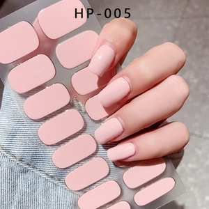 16 Tips Transparentes Semi-Durcies en Gel pour Ongles, Bandes Adhésives Couleur Pure, Autocollants de Vernis à Ongles en Gel à Couverture Complète pour Lampe UV/LED - Product Image 4