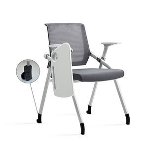 Mobilier de bureau pliable pour réunion scolaire chaise pliante en métal empilable personnalisée avec tablette pour l'extérieur - Product Image 2