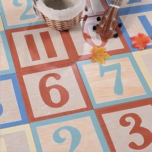 Gốm 8Mm Số Thư Mô Hình Hoa Gạch Cho Mẫu Giáo Trẻ Em Của Phòng Khách Phòng Tắm Tường-Nội Thất Biên Giới - Product Image 1