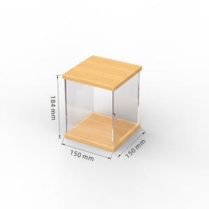 Vitrine en acrylique pour figurines avec étagères en bois pour le rangement de objets de collection et de boîtes mystères, armoire à 4 niveaux - Product Image 6