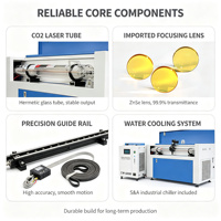 Machine de gravure laser CO2 1390, découpeuse laser 40W 60W 80W pour bois, acrylique, cuir, zone de travail 1300x900mm