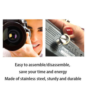 Chất Lượng Cao 1/4 Nch Thép Không Gỉ <span class=keywords><strong>D</strong></span>-<span class=keywords><strong>Ring</strong></span> Phát Hành Nhanh Chóng Vít Cho Máy Ảnh Tripod Vòng Phẳng Gắn Nhanh Chóng Phát Hành Vít - Product Image 3