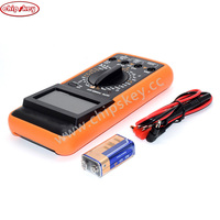 # Multímetro Digital DT9205A con Pantalla LCD, Amperímetro, Voltímetro, Ohmímetro, Capacímetro, con Cable
