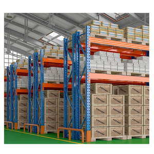 桂昌定制仓库货架重型夹层梯子储物架 - Product Image 3