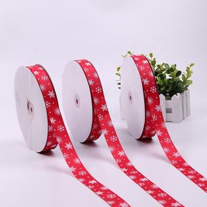 Pita Grosgrain Hadiah Liburan Kualitas Tinggi Grosir Pita Hadiah Kustom 7/8 Inci Selamat Natal - Product Image 4