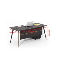 Bureau moderne pour PDG Mobilier de bureau Bureau Petite table de bureau simple avec armoire