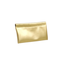Sac de Mahjong de luxe beige doré, pochette de rangement en cuir pour tuiles, dés, jetons, anti-poussière, porte-monnaie