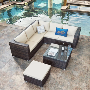 2022 muebles de exterior de <span class=keywords><strong>segunda</strong></span> <span class=keywords><strong>mano</strong></span> <span class=keywords><strong>baratos</strong></span> al aire libre Patio juegos de conversación salón sofá conjunto Muebles de Jardín sofá conjunto muebles - Product Image 5