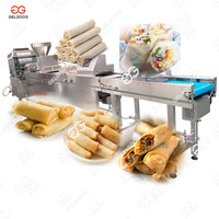 Machine automatique compacte pour la fabrication de rouleaux de printemps, équipement réglable pour le remplissage et le pliage de lumpia pour la production commerciale