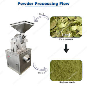 Mesin Penggiling Serbuk Daun Teh Hijau Matcha, Singkong, <span class=keywords><strong>Moringa</strong></span>, Bay, Tembakau Oregano Serat Suhu Rendah - Product Image 2