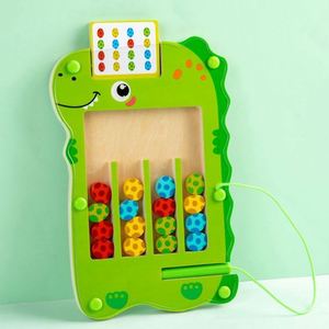 Bloques Magnéticos para Niños, Juguete de Madera Educativo Montessori, Juego de Mesa de Combinación de Huevos de Dinosaurio - Product Image 1