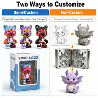 Figurine d'action personnalisée en PVC écologique avec design artistique 3D, éclairage/son, modèle de dessin animé personnalisé, jouet en vinyle pour collectionneurs