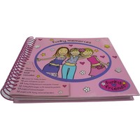 Carnet de planification à spirale rigide en carton rose écologique de haute qualité avec logo personnalisé pour l'apprentissage ludique des enfants – Échantillon gratuit