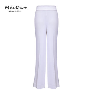 Delle signore Lunga <span class=keywords><strong>Palazzo</strong></span> <span class=keywords><strong>pantaloni</strong></span> Larghi del Piedino Bianco Dei <span class=keywords><strong>Pantaloni</strong></span> <span class=keywords><strong>A</strong></span> Vita Alta - Product Image 1