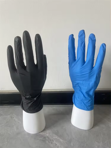 Guantes Desechables Personalizados Sin Látex para Tatuajes, Azules y Negros de 4 mil, Guantes de Nitrilo Negros Sin Látex de 9 Pulgadas para Salón de Belleza - Product Image 2