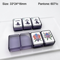 XCL Wholesale Luxury American Mahjong Set 160pcs Transparent Crystal Acrylic Tiles Mahjong Game for Gift Indoor Play