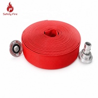 Dérouleur de tuyau flexible en toile haute pression rouge pour la protection incendie, fabriqué en usine