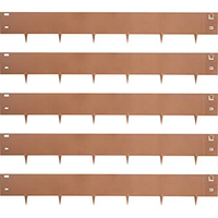 Borde Metálico para Jardín 	 Bordes de Acero Corten para Jardinería, Césped y Decoración de Jardín