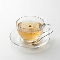 Tasses à expresso transparentes haut de gamme 2026 – Ensemble tasse et soucoupe en verre résistant à la chaleur pour café et thé – 200 ml, 220 ml, 250 ml