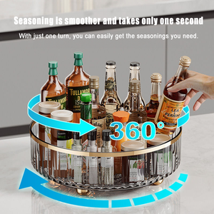 Luxueux support de stockage de boîte <span class=keywords><strong>à</strong></span> <span class=keywords><strong>épices</strong></span> de cuisine transparent rotatif <span class=keywords><strong>à</strong></span> 360 degrés respectueux de l'environnement avec plusieurs couleurs pour une utilisation - Product Image 5