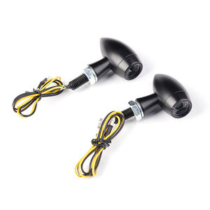 Emark Universal Fit Bullet Shape อลูมิเนียมความสว่างสูงรถจักรยานยนต์ LED สัญญาณไฟเลี้ยว - Product Image 1