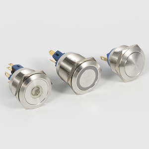 Bouton poussoir d'arrêt d'urgence en métal IP65 de 12 mm, 16 mm, 19 mm, 22 mm, 25 mm pour panneau de commande de ventilateur - Product Image 2