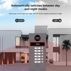 Videoportero para Múltiples Apartamentos de 4 Cables, Cableado en Cascada Fácil, Monitor de 7/10 Pulgadas, Desbloqueo RFID, Visión Nocturna 1080P, Compatible con Bloqueo NO/NC - Product Image 3