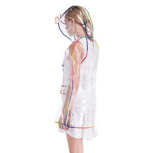 <span class=keywords><strong>Manteau</strong></span> imperméable réutilisable avec capuche et manches amples, pour le sport, la pluie, tendance, EVA, - Product Image 2