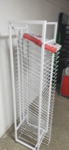 Văn Phòng Phẩm Cửa Hàng Tầng Thường Vụ Tường Dây Kim Loại Showroom Trượt Cuốn Sách Giấy Bìa Rug Thảm Khăn Hiển Thị Giá - Product Image 3