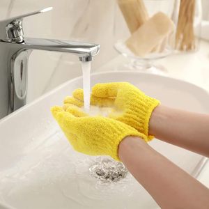 Double-Sided <b>Plastic</b> Bath Back Scrubber Five-Finger Exfoliating Towel Disposable Household <b>Gloves</b> - Product Image 4