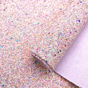 Tessuto in Pelle Intrecciata con Glitter Grosso Ecologico Multicolore per Fiocchi per Capelli, Scarpe, Borse, Divani, Sedie, Artigianato Fai-da-te, <span class=keywords><strong>Tende</strong></span> - Vendita all'Ingrosso - Product Image 4