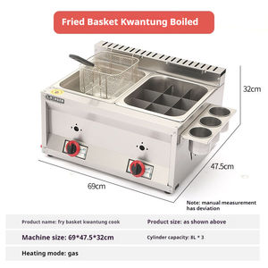 Stainless Steel Commercial Gas Griddle 3 Burner LPG/LNG Countertop Cooking Unit for Restaurant Use - Product Image 1