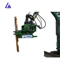 Compacteur hydraulique multifonction Ligong avec moteur pour le compactage des pieux, pondeuse à roues, kit remplaçable - pour excavatrices de 1 à 50 tonnes