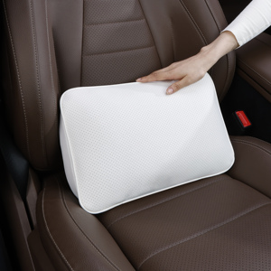 Set di Supporto Lombare Ergonomico di Lusso YECAI per <span class=keywords><strong>Auto</strong></span>, Cuscino per il Collo in Memory Foam, Poggiatesta Traspirante in Pelle per <span class=keywords><strong>Auto</strong></span> - Product Image 3