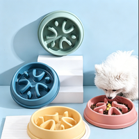 Gamelle anti-glouton pour chats et chiens, gamelle anti-étouffement pour animaux de compagnie, fond antidérapant et anti-renversement, gamelle populaire pour animaux de compagnie