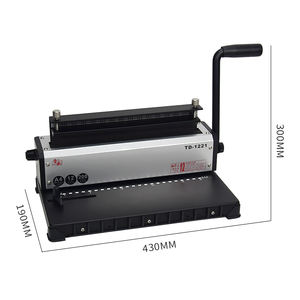 RAYSON TD-1221 Relieuse manuelle 2-en-1 (perforatrice et relieuse à spirale double) et 3-en-1 (perforatrice, relieuse à spirale et relieuse double <span class=keywords><strong>fil</strong></span>) – Produit d'usine - Product Image 4