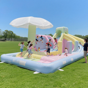 Tout blanc Mini Size Kids Jumpers party rentals gonflable Bounce House with Ball Pit Pool for Toddler Wedding Jumping Balloons - Product Image 1