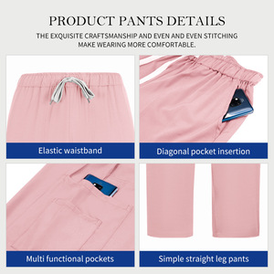 Unisex Dental Nursing Scrubs Split Set Moisture Wicking Short Sleeve Uniforms For Dentists Nurses - Product Image 3