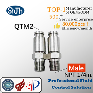SHJH-LOK 316SS Série <span class=keywords><strong>QTM</strong></span> Raccord haute pression à vis extérieure NPT Mâle Connecteur rapide avec vanne ANSI DIN API - Product Image 5