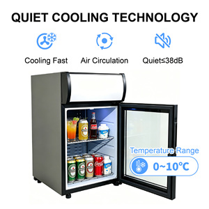 Best Seller Commercial Beverage Display 55L Fridge <b>Refrigerator</b> Compressor Mini Fridge for Supermarket&Hotel - Product Image 2