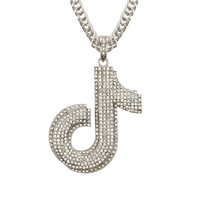 Collier avec symbole musical de note de musique, clé de sol, cadeau, collier statement, couleur or, pendentif en alliage pour femme et homme